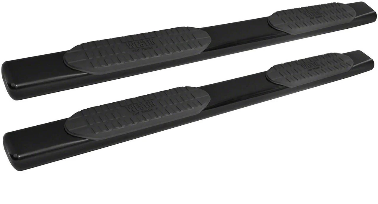 Westin Pro Traxx 6-Inch Oval Side Step Bars; Black (10-26 RAM 3500 Crew Cab)