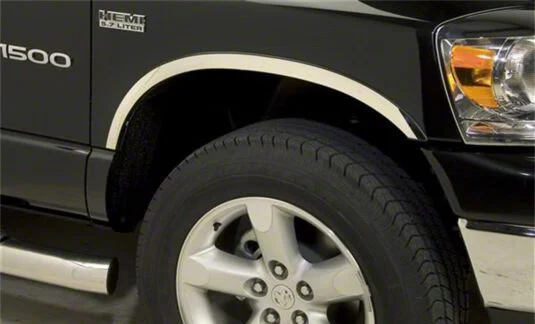 Putco Stainless Steel Fender Trim; Covers Top Half of Wheel Well (03-09 RAM 3500)