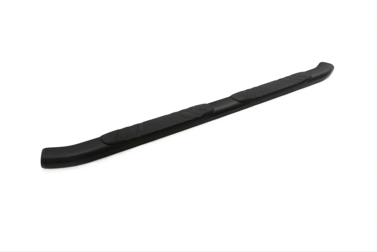 5-Inch Oval Bent Nerf Side Step Bars; Black (10-18 RAM 3500 Crew Cab)