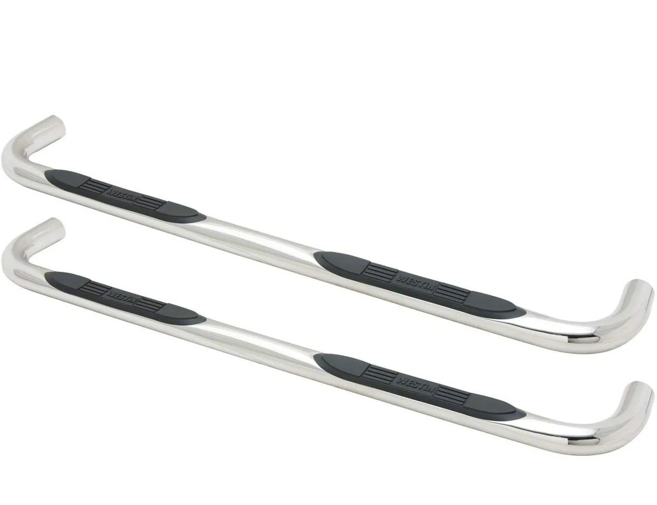 Westin E-Series 3-Inch Nerf Side Step Bars; Stainless Steel (03-09 RAM 3500 Quad Cab)