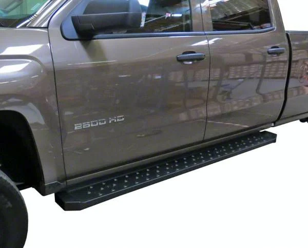 STX600 Running Boards; Black (10-26 RAM 3500 Crew Cab)