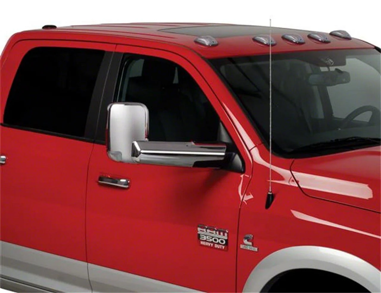 Putco Towing Mirror Arm Covers; Chrome (10-18 RAM 3500)