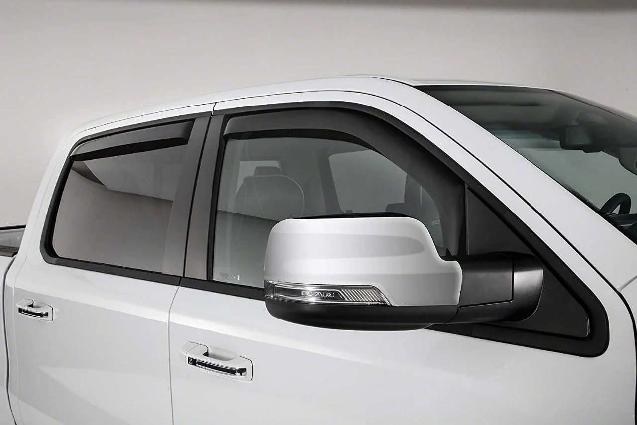 Ventgard Window Deflectors; Clear (19-26 RAM 3500 Crew Cab)