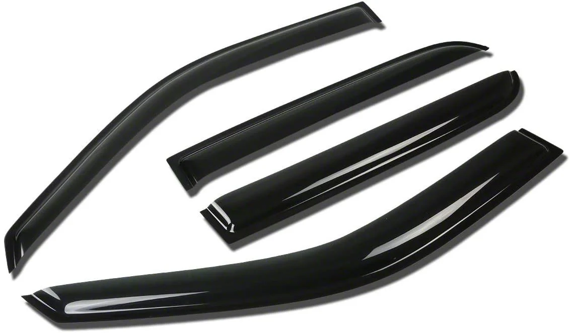 Window Visors; Dark Smoke; Front and Rear (10-14 RAM 3500 Crew Cab)