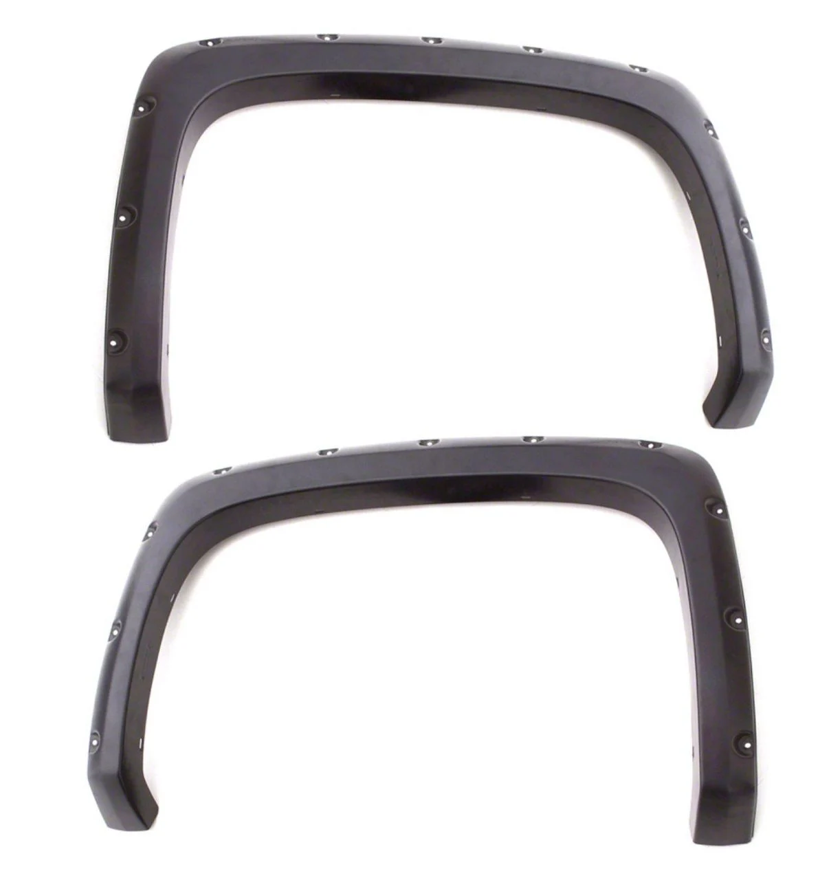 Elite Series Rivet Style Fender Flares; Rear; Smooth Black (19-26 Ranger w/ 5-Foot Bed)