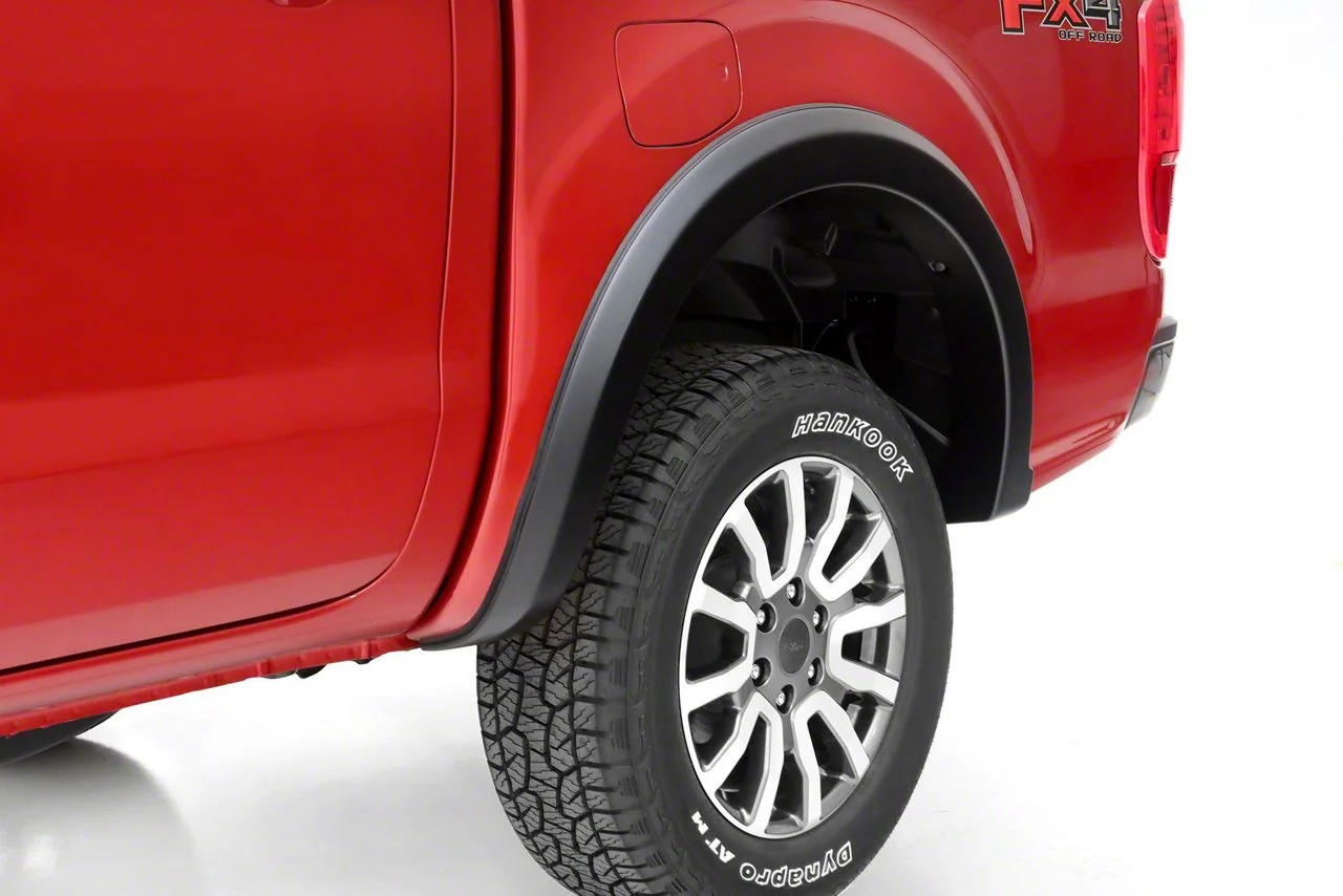 Elite Series Sport Style Fender Flares; Rear; Textured Black (19-23 Ranger)