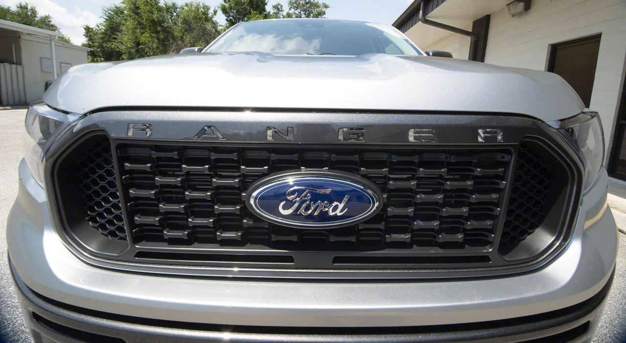 Front Grille Insert Letters; Camouflage (19-23 Ranger)