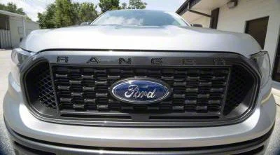 Front Grille Insert Letters; Domed Carbon Fiber (19-23 Ranger)