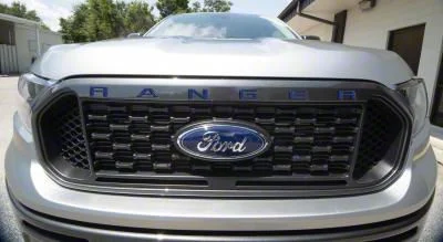 Front Grille Insert Letters; Ford Emblem Blue (19-23 Ranger)