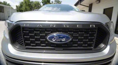 Front Grille Insert Letters; Liquid Chrome (19-23 Ranger)