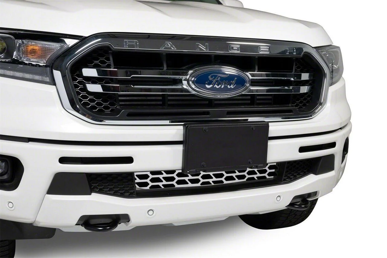 Putco Hex Shield Lower Bumper Grille Insert; Polished (19-23 Ranger w/o Adaptive Cruise Control)