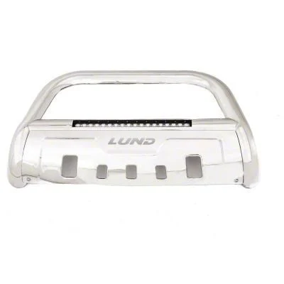 Bull Bar with LED Light Bar; Stainless Steel (19-26 Ranger, Excluding Raptor)