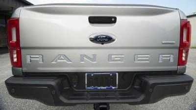 Tailgate Insert Letters; Brushed Silver (19-23 Ranger)