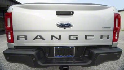 Tailgate Insert Letters; Gun Metal (19-23 Ranger)