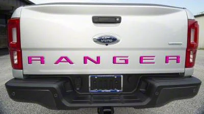 Tailgate Insert Letters; Hot Pink (19-23 Ranger)