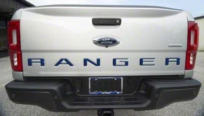 Tailgate Insert Letters; Lightning Blue (19-23 Ranger)