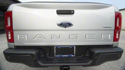 Tailgate Insert Letters; Turbo Silver (19-23 Ranger)