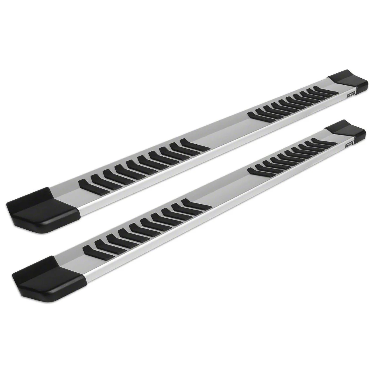 Raptor Series 6-Inch OEM Style Slide Track Running Boards; Brushed Aluminum (09-18 RAM 1500 Quad Cab)