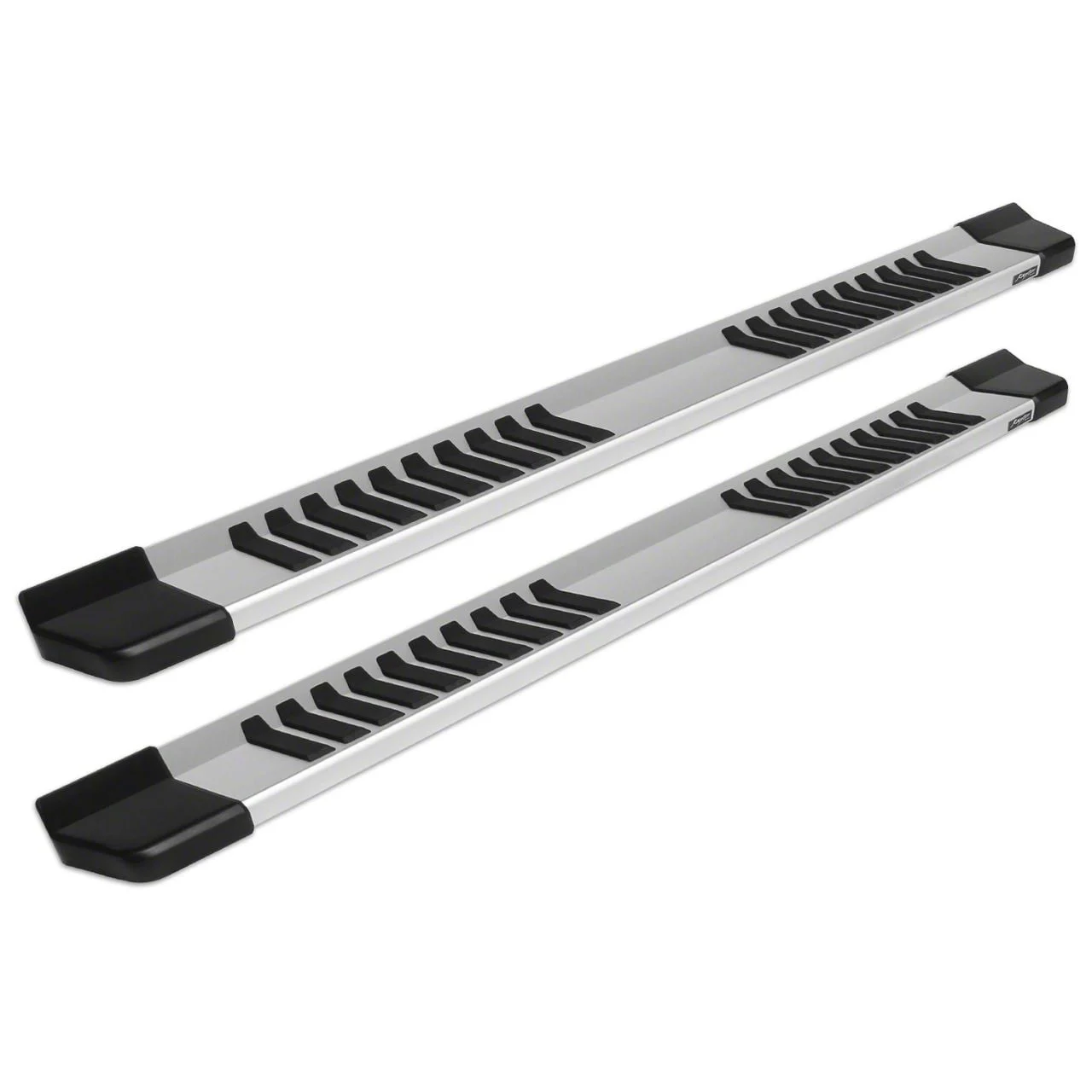Raptor Series 6-Inch OEM Style Slide Track Running Boards; Brushed Aluminum (17-26 F-250 Super Duty SuperCab)