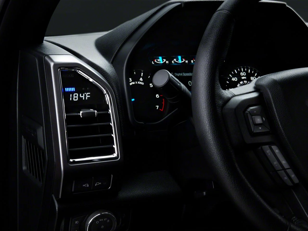 Raxiom Vent Integrated OBD2 Multi-Gauge without Vent Housing (17-22 F-350 Super Duty)