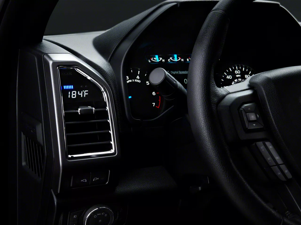 Raxiom Vent Integrated Boost Gauge without Vent Housing (15-20 F-150)
