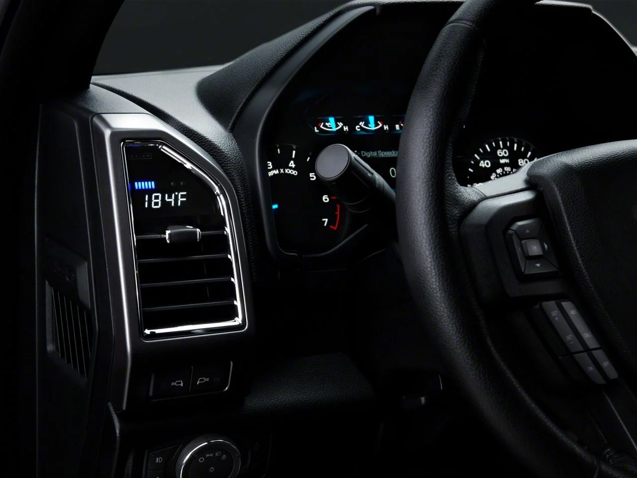Raxiom Vent Integrated OBD2 Multi-Gauge without Vent Housing (15-20 F-150)