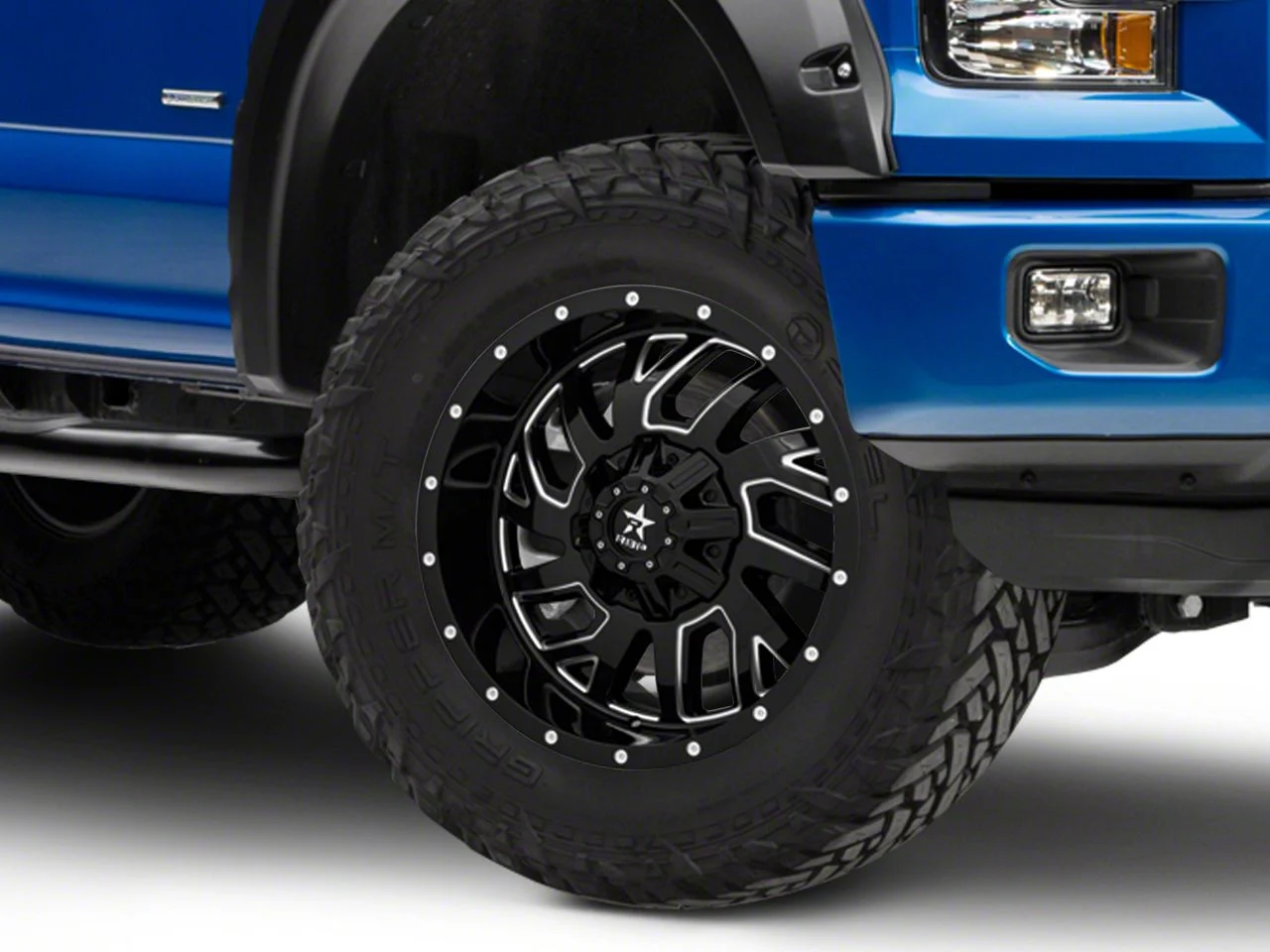 RBP 65R Glock Black with Machined 6-Lug Wheel; 20x10; -12mm Offset (15-20 F-150)