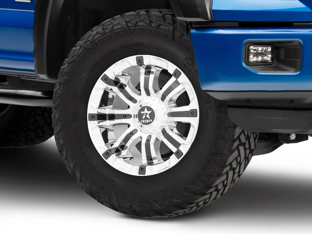 RBP 94R Chrome with Black Inserts 6-Lug Wheel; 18x10; 10mm Offset (15-20 F-150)