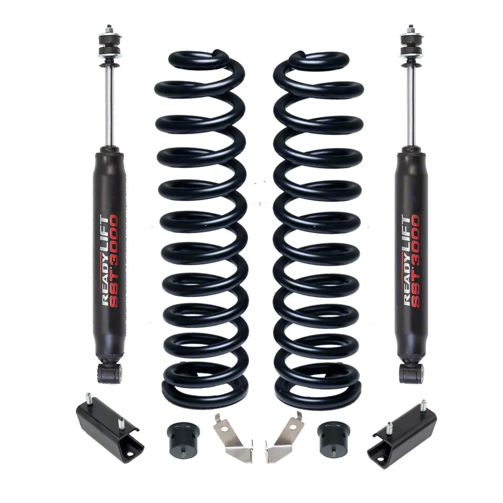 ReadyLIFT 2.50-Inch Coil Spring Front Suspension Lift Kit with SST3000 Front Shocks (11-19 4WD 6.7L Powerstroke F-350 Super Duty)