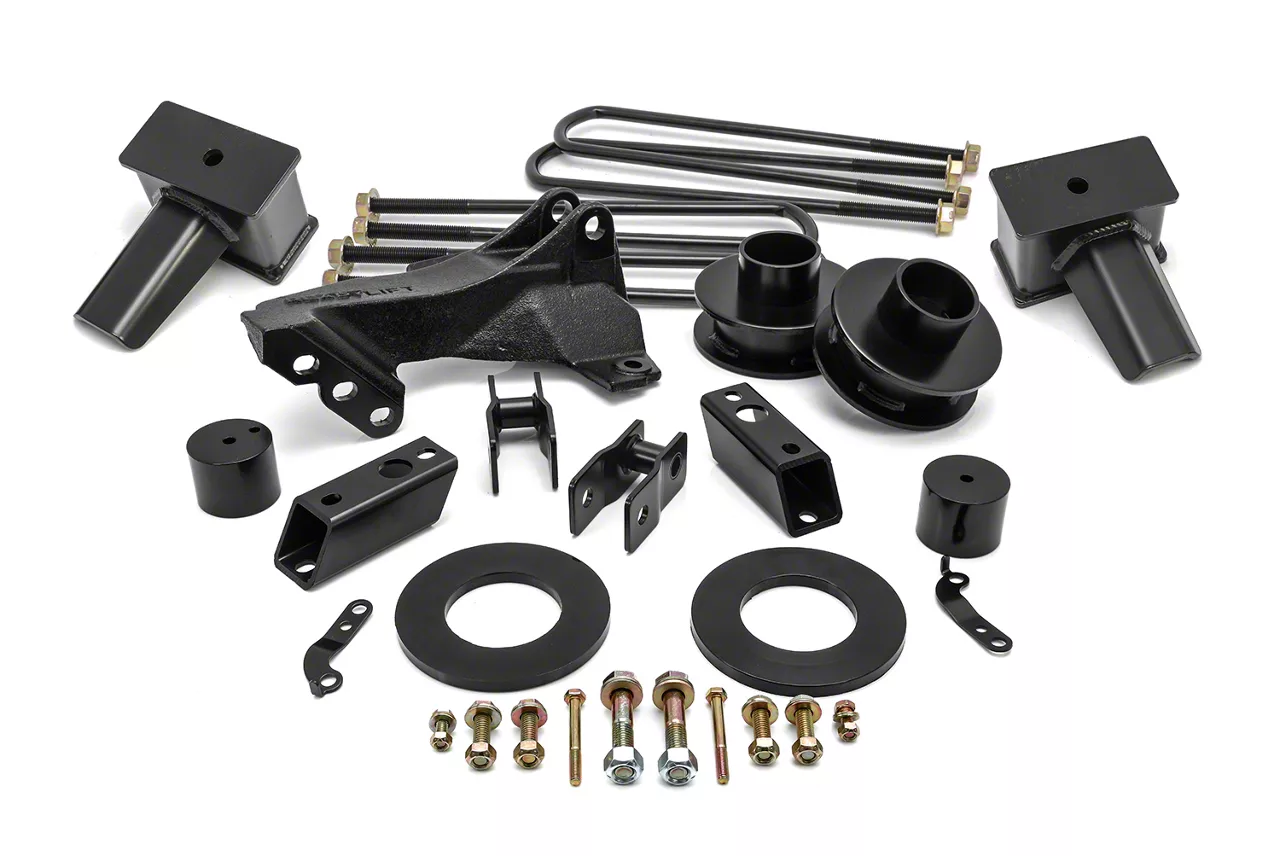 ReadyLIFT 2.50-Inch SST Suspension Lift Kit with 4-Inch Rear Flat Blocks (17-26 4WD F-350 Super Duty SRW w/ 2-Piece Drive Shaft)