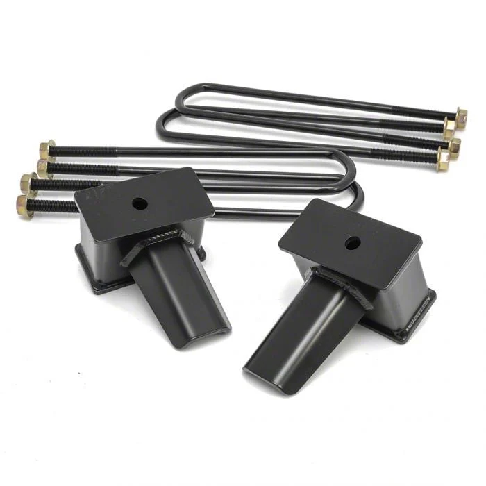 ReadyLIFT 4-Inch Tapered Rear Lift Block Kit for 1-Piece Driveshafts (17-26 F-350 Super Duty)