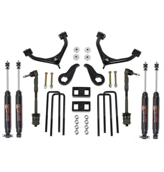 ReadyLIFT 3.50-Inch Front / 2-Inch Rear Tubular Arm SST Suspension Lift Kit with SST3000 Shocks (11-19 Sierra 2500 HD)