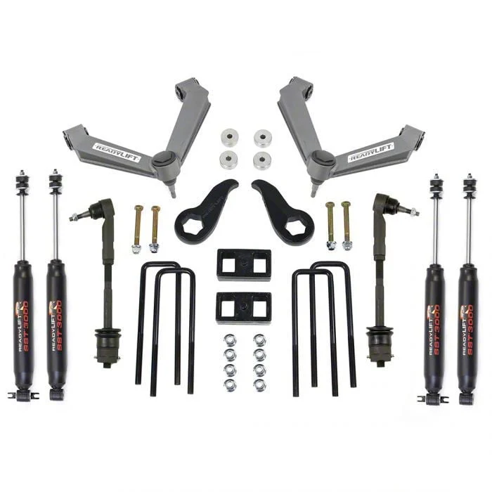 ReadyLIFT 3.50-Inch Front / 2-Inch Rear Xtreme-Duty Fabricated A-Arm SST Suspension Lift Kit with SST3000 Shocks (11-19 Sierra 2500 HD)
