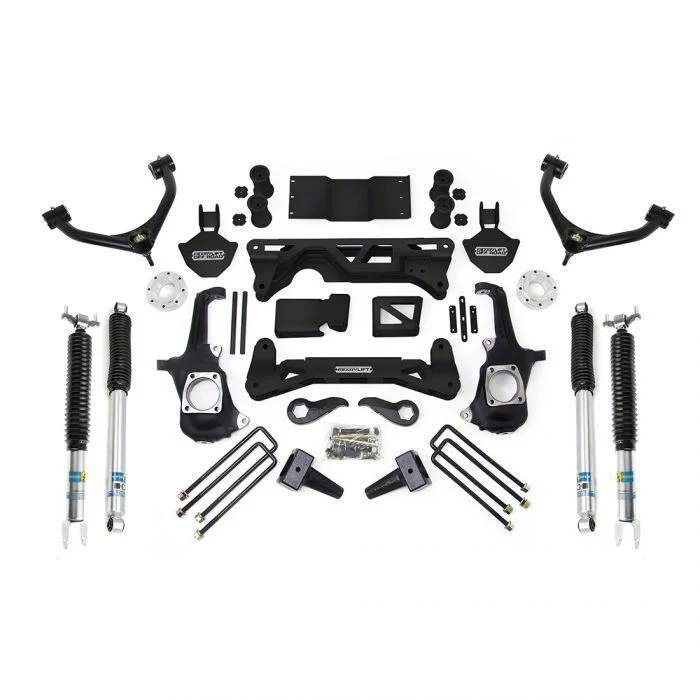 ReadyLIFT 7 to 8-Inch Adjustable Suspension Lift Kit with Bilstein Shocks (11-19 Sierra 2500 HD)