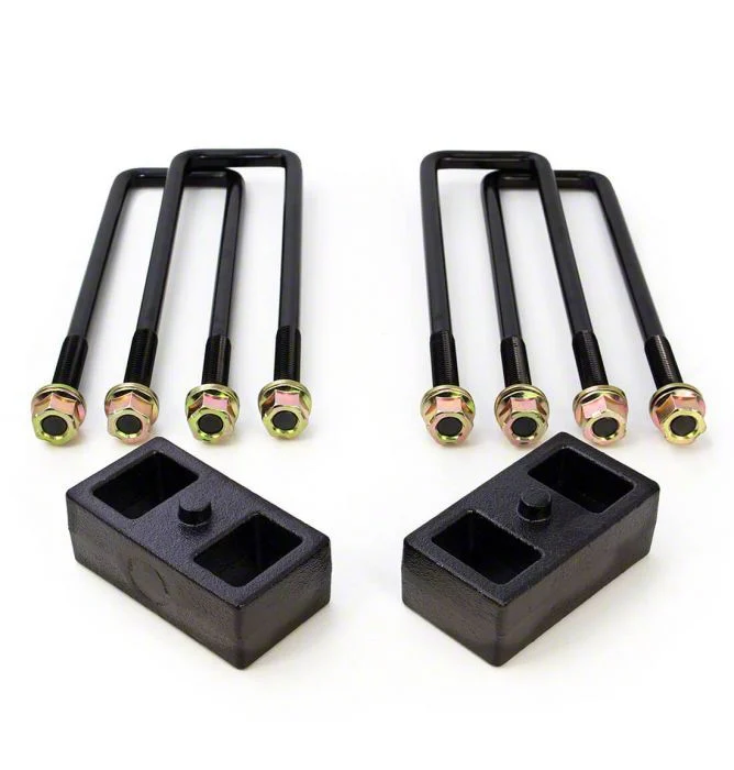 ReadyLIFT 2-Inch Rear Lift Block Kit for Factory Top Overloads (11-19 Silverado 3500 HD)
