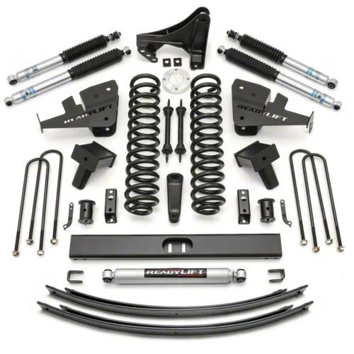 ReadyLIFT 6-Inch Suspension Lift Kit with Bilstein Shocks for 1-Piece Driveshafts (17-19 4WD 6.7L Powerstroke F-250 Super Duty)