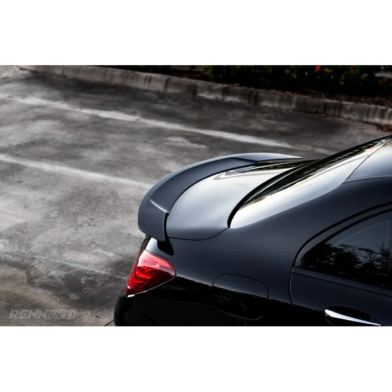 RennTech Carbon Fiber Glossy Decklid Spoiler For Mercedes-Benz W205 C400 2015-2021