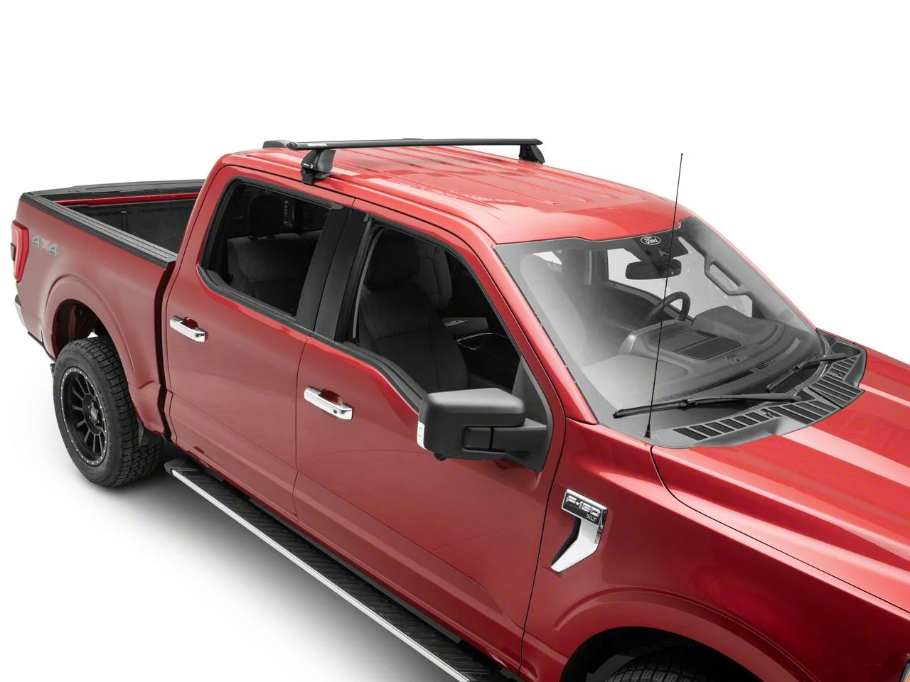 Rhino-Rack Vortex 2500 1-Bar Roof Rack; Black (15-26 F-150 SuperCrew)