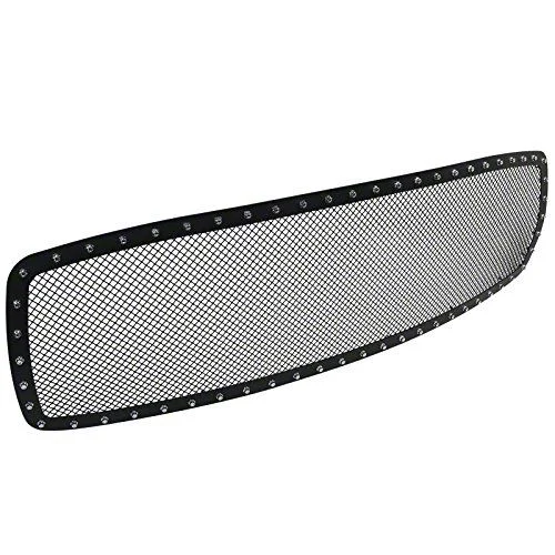 Rivet Style Mesh Upper Grille Insert; Black (02-05 RAM 1500)