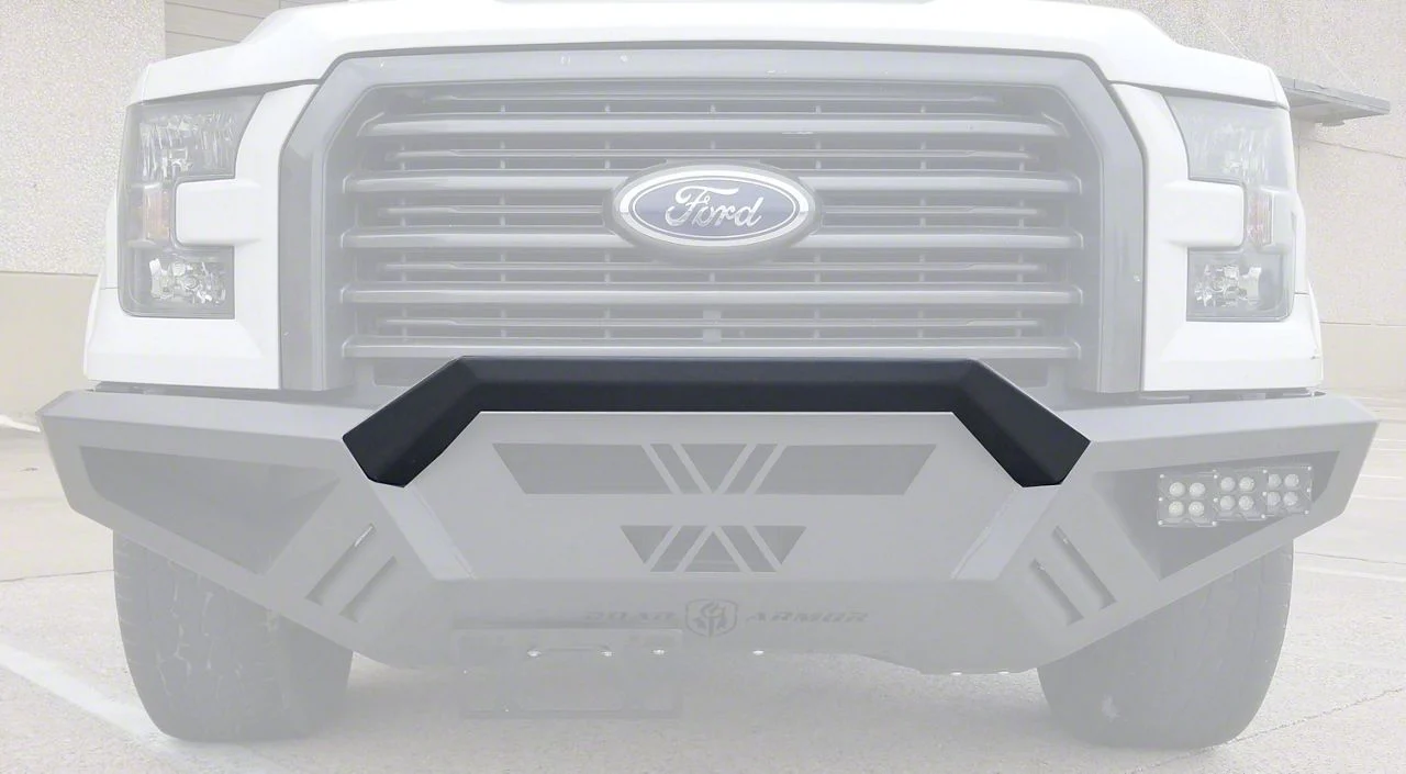 Road Armor Sheetmetal Pre-Runner Guard for Spartan Front Bumper; Textured Black (15-17 F-150, Excluding Raptor)
