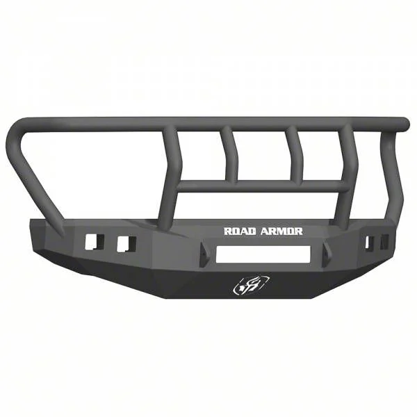 Road Armor Stealth Non-Winch Front Bumper with Titan II Guard; Standard Flare; Textured Black (17-22 F-350 Super Duty)