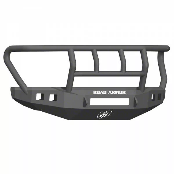 Road Armor Stealth Non-Winch Front Bumper with Titan II Guard; Wide Flare; Textured Black (17-22 F-350 Super Duty)