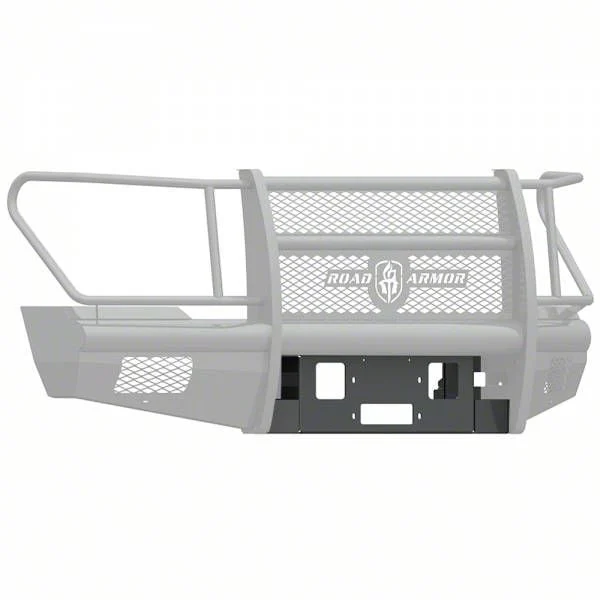 Road Armor Winch Plate for Vaquero Front Bumper; Textured Black (11-16 F-350 Super Duty)