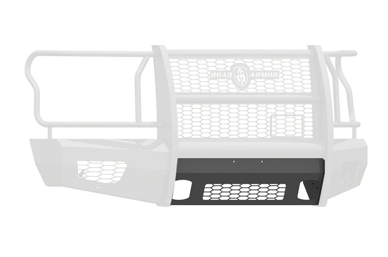 Road Armor Non-Winch Plate for Vaquero Series Front Bumper; Satin Black (15-17 F-150, Excluding Raptor)