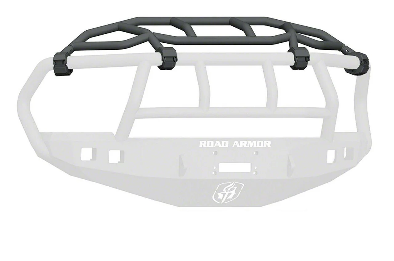 Road Armor Intimidator Guard for Stealth Front Bumper; Textured Black (10-18 RAM 2500)