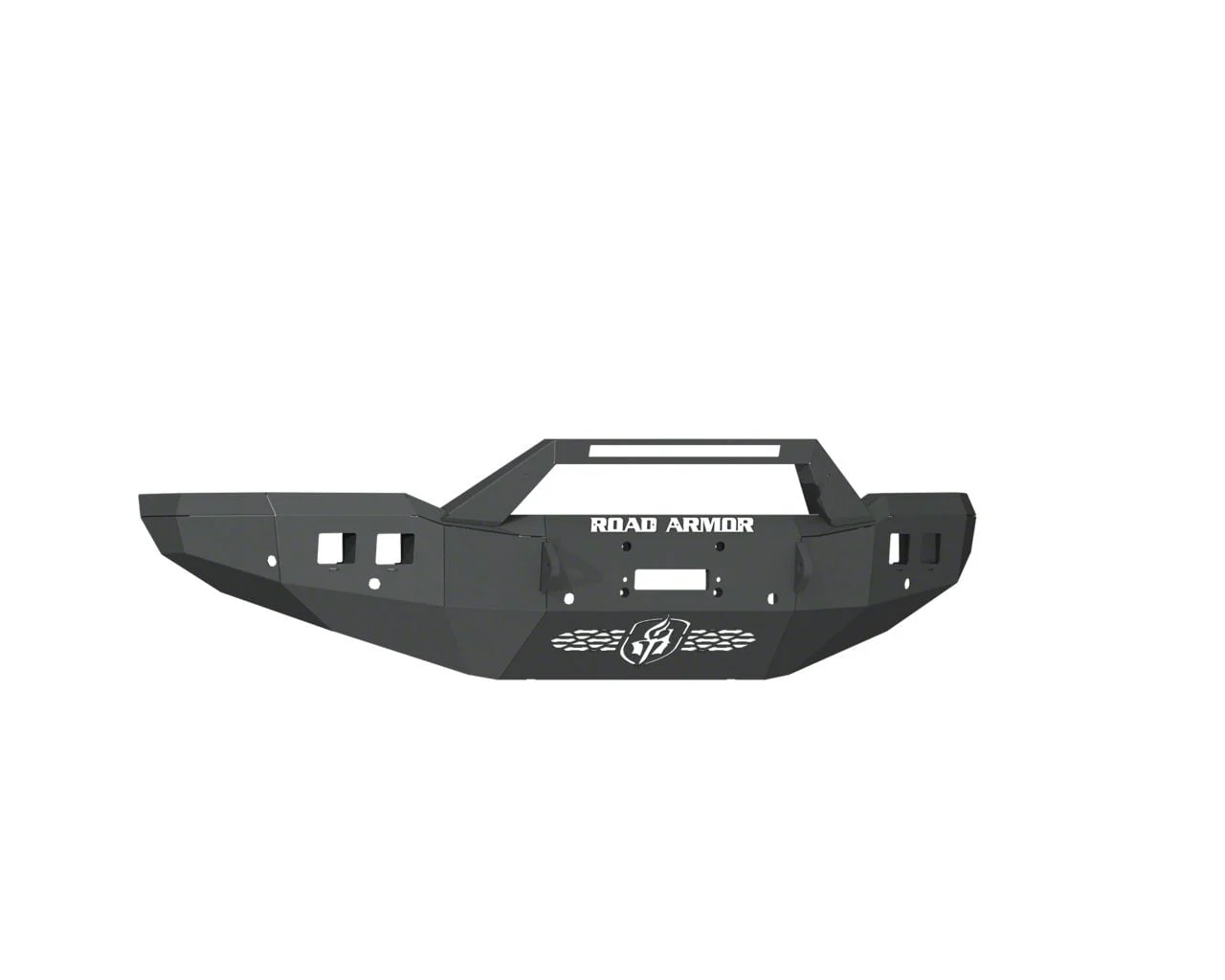 Road Armor Stealth Wide Fender Flare Winch Front Bumper with Sheetmetal Pre-Runner Guard; Textured Black (19-26 RAM 2500)