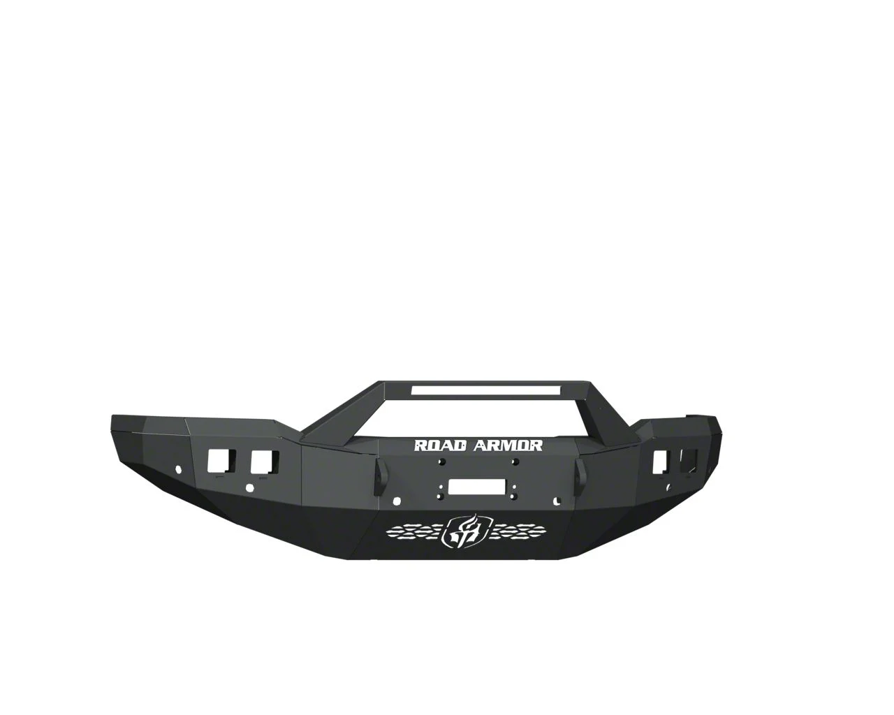 Road Armor Stealth Winch Front Bumper with Sheetmetal Pre-Runner Guard; Textured Black (19-26 RAM 2500)