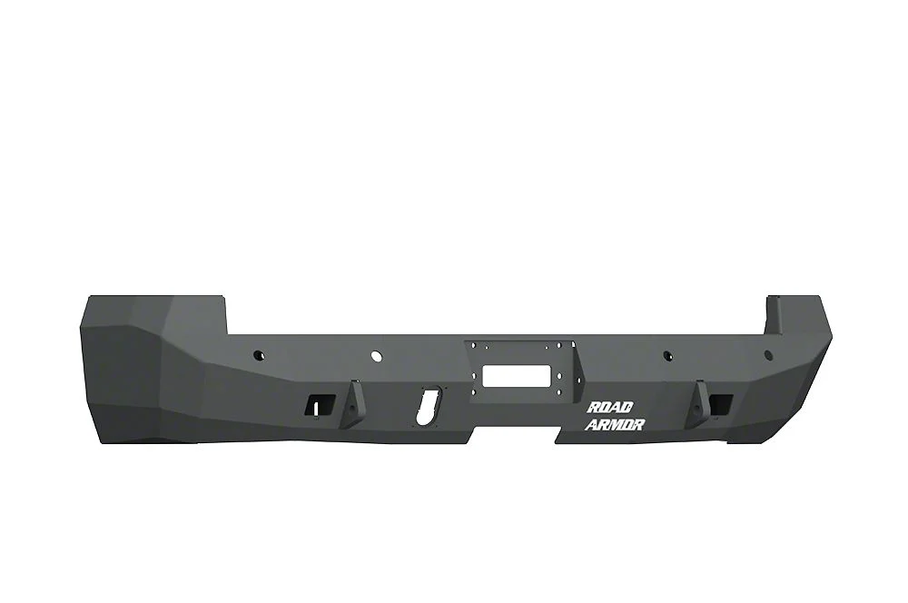 Road Armor Stealth Winch Rear Bumper; Pre-Drilled for Backup Sensors; Textured Black (10-18 RAM 2500)