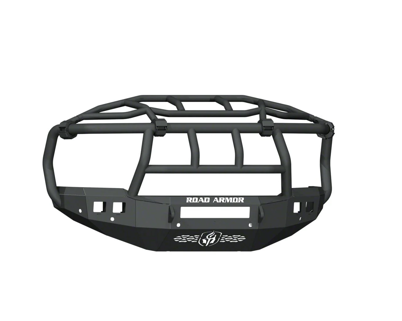 Road Armor Stealth Non-Winch Front Bumper with Intimidator Guard; Textured Black (19-26 RAM 3500)
