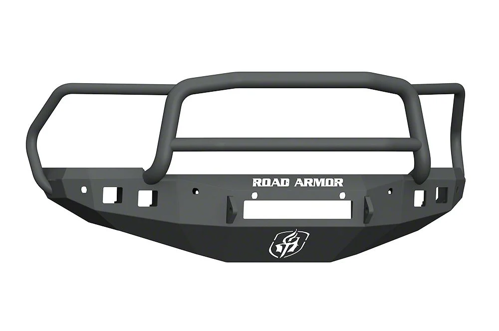 Road Armor Stealth Non-Winch Front Bumper with Lonestar Guard; Pre-Drilled for Front Parking Sensors; Textured Black (16-18 RAM 3500)